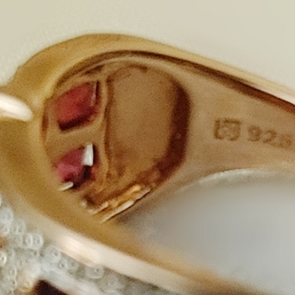 Genuine garnet ring - Picture 4 of 6